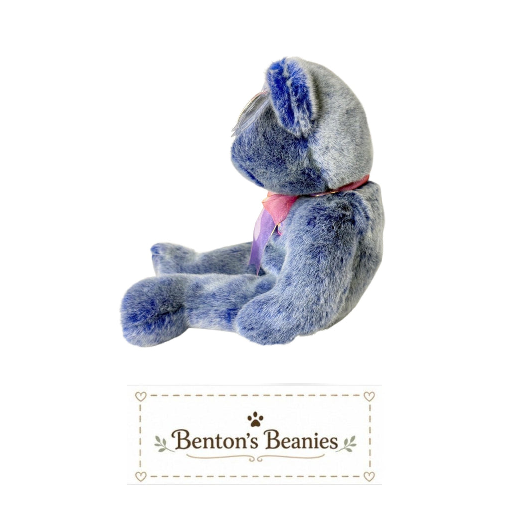 Periwinkle Bear TY Beanie Buddies | Mint Heart & Tush Tags