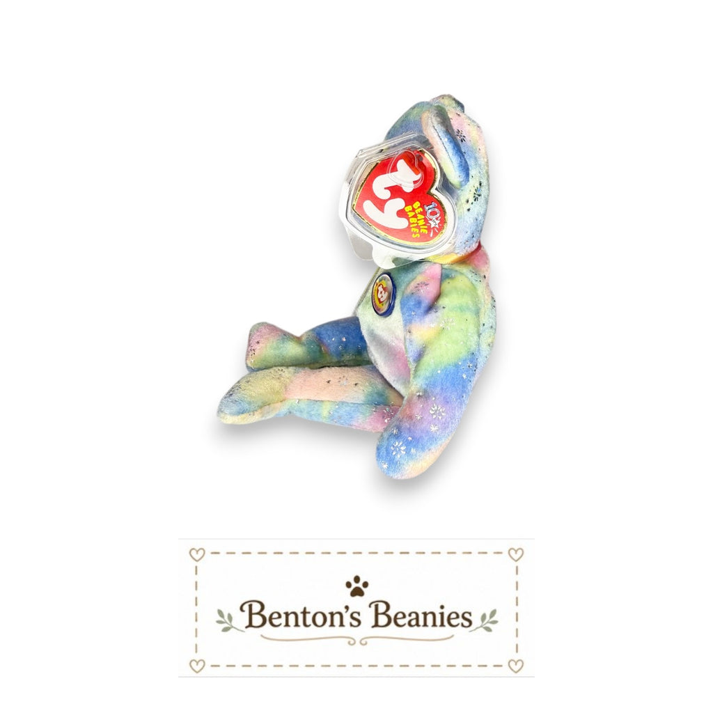 Clubby VI Rainbow TY Beanie Baby | Mint Heart & Tush Tag