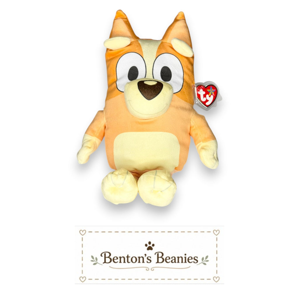 Bingo Official TY Beanie Buddies | Mint Heart & Tush Tags