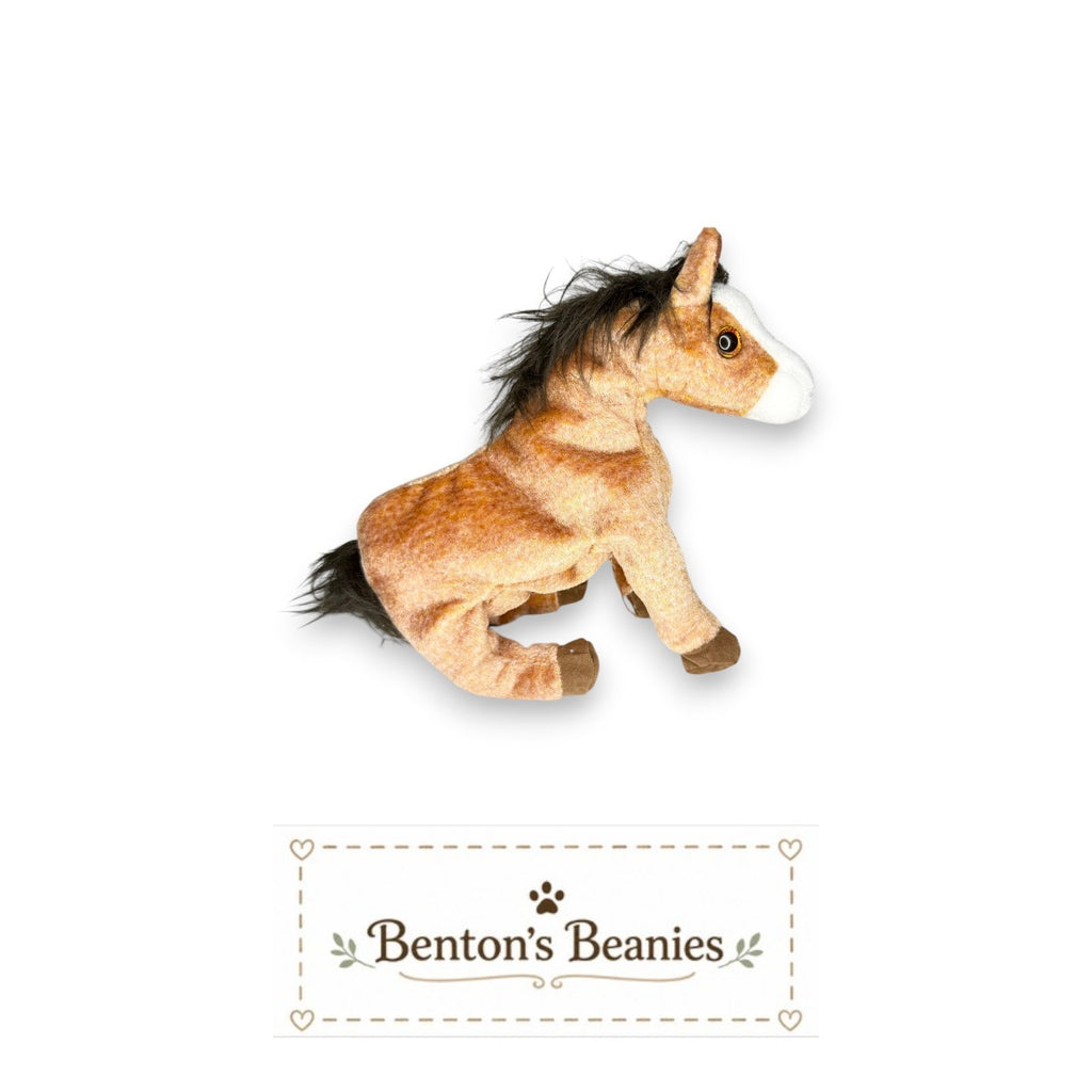 Oats the Horse TY Beanie Baby | Mint Heart & Tush Tag