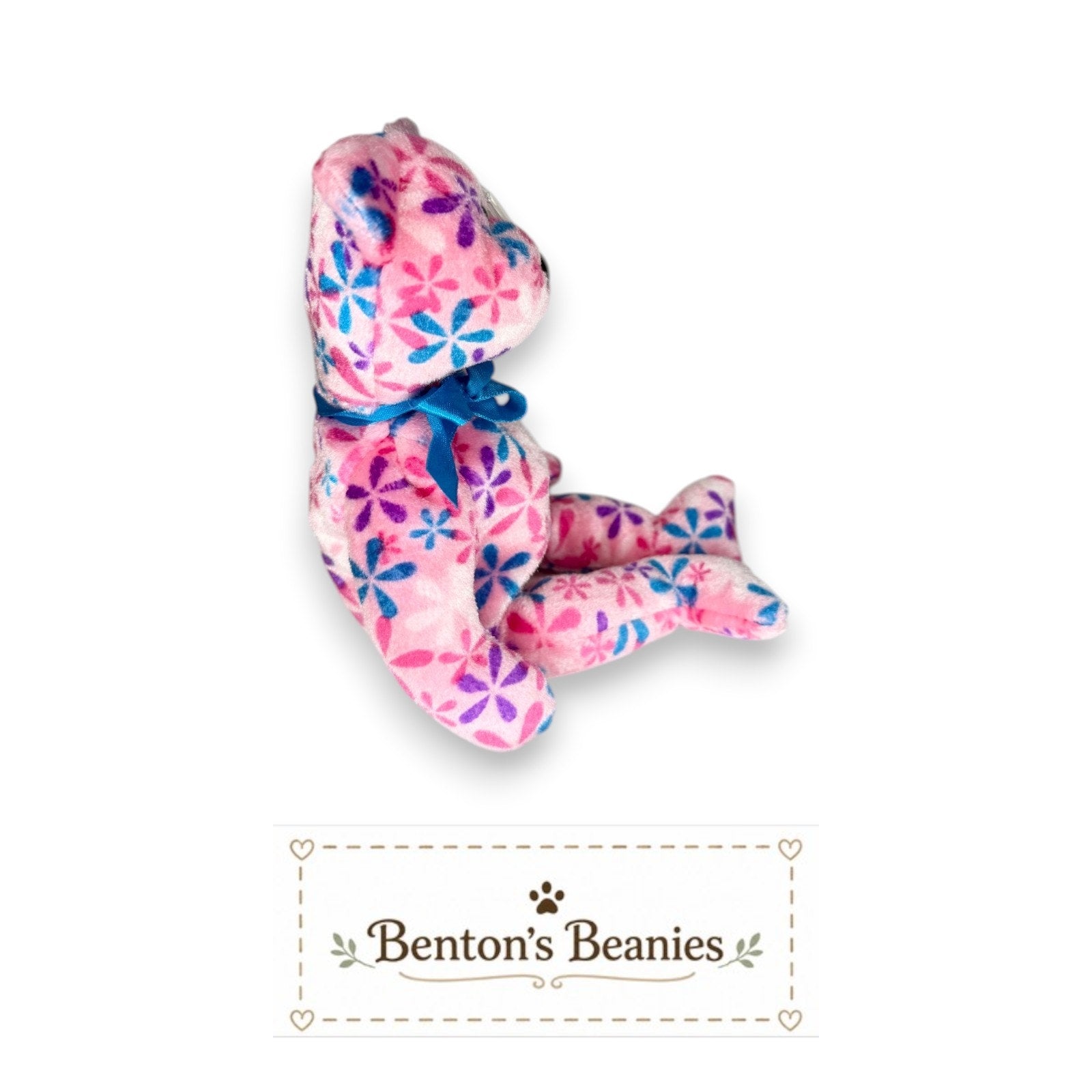 Funky the Bear TY Beanie Baby | Mint Heart & Tush Tag