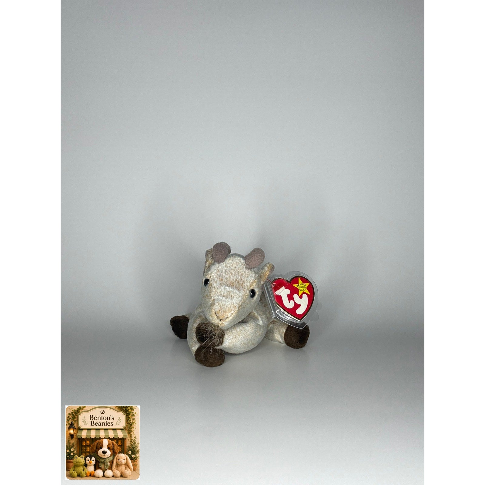 Goatee the Goat TY Beanie Baby | Mint Heart & Tush Tag