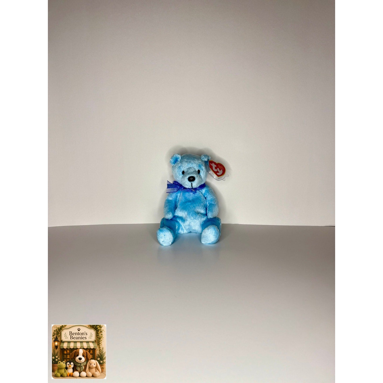 Lani the Bear TY Beanie Baby | Mint Heart & Tush Tag