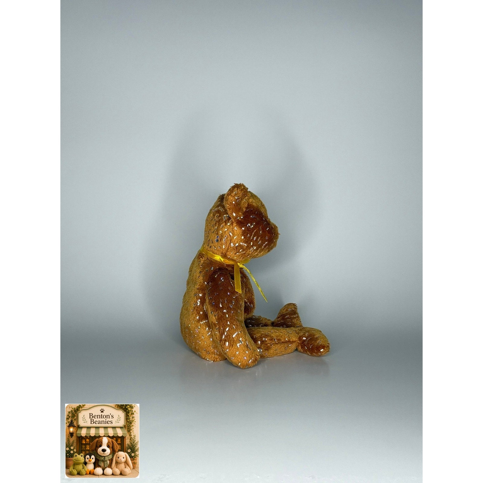 Decade the Bear Brown TY Beanie Baby | Mint Heart/Tush Tag