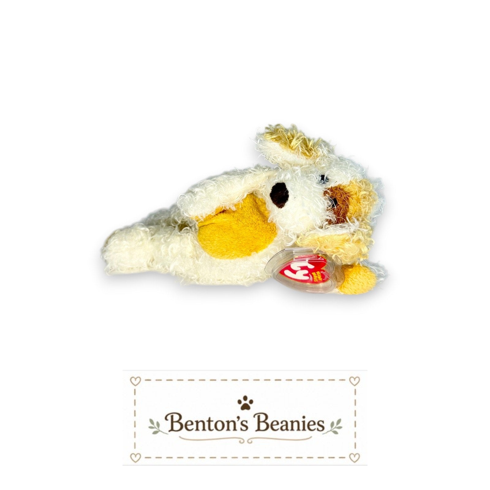 Diggs the Dog TY Beanie Baby | Mint Heart & Tush Tag
