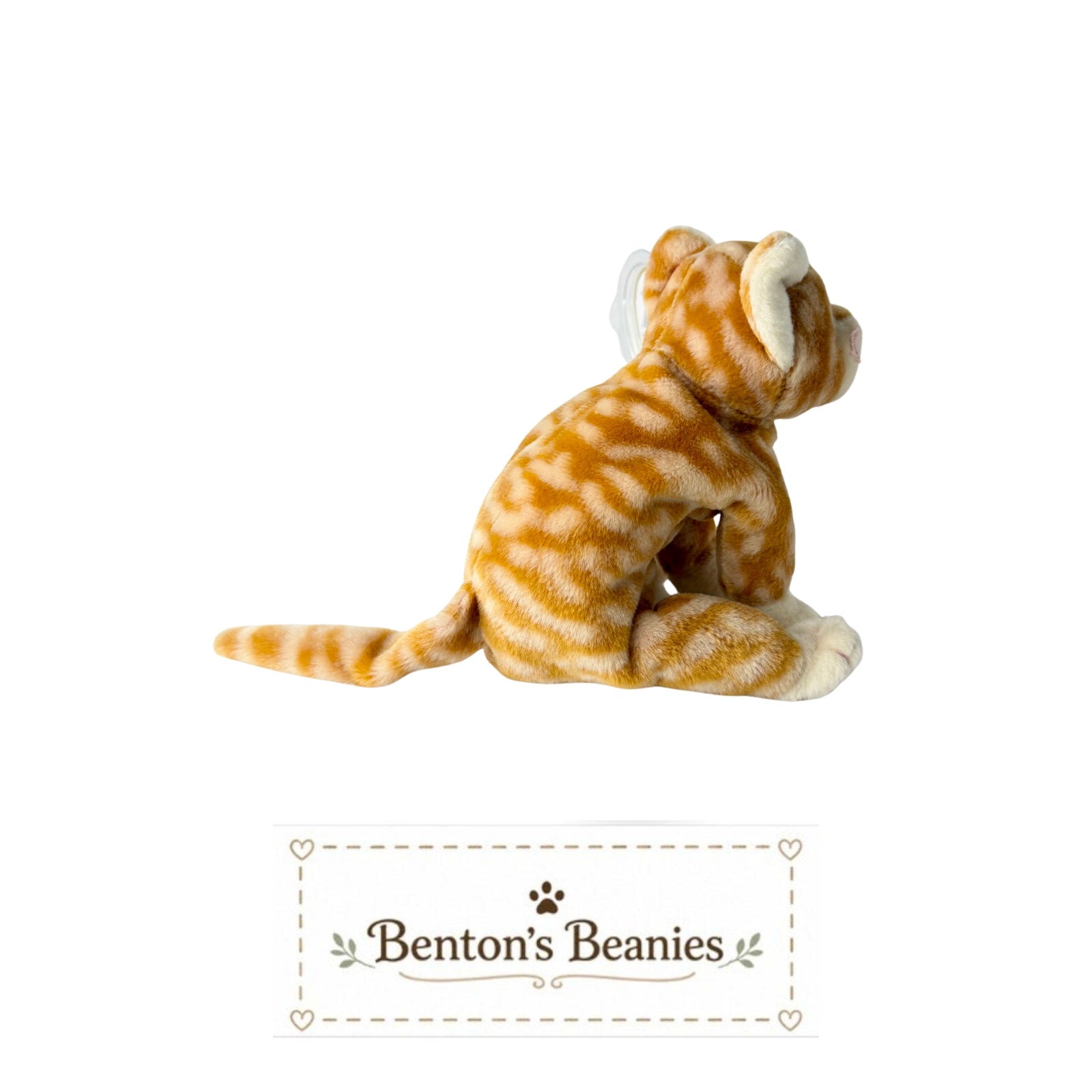 Amber the Cat TY Beanie Baby | Mint Heart & Tush Tag