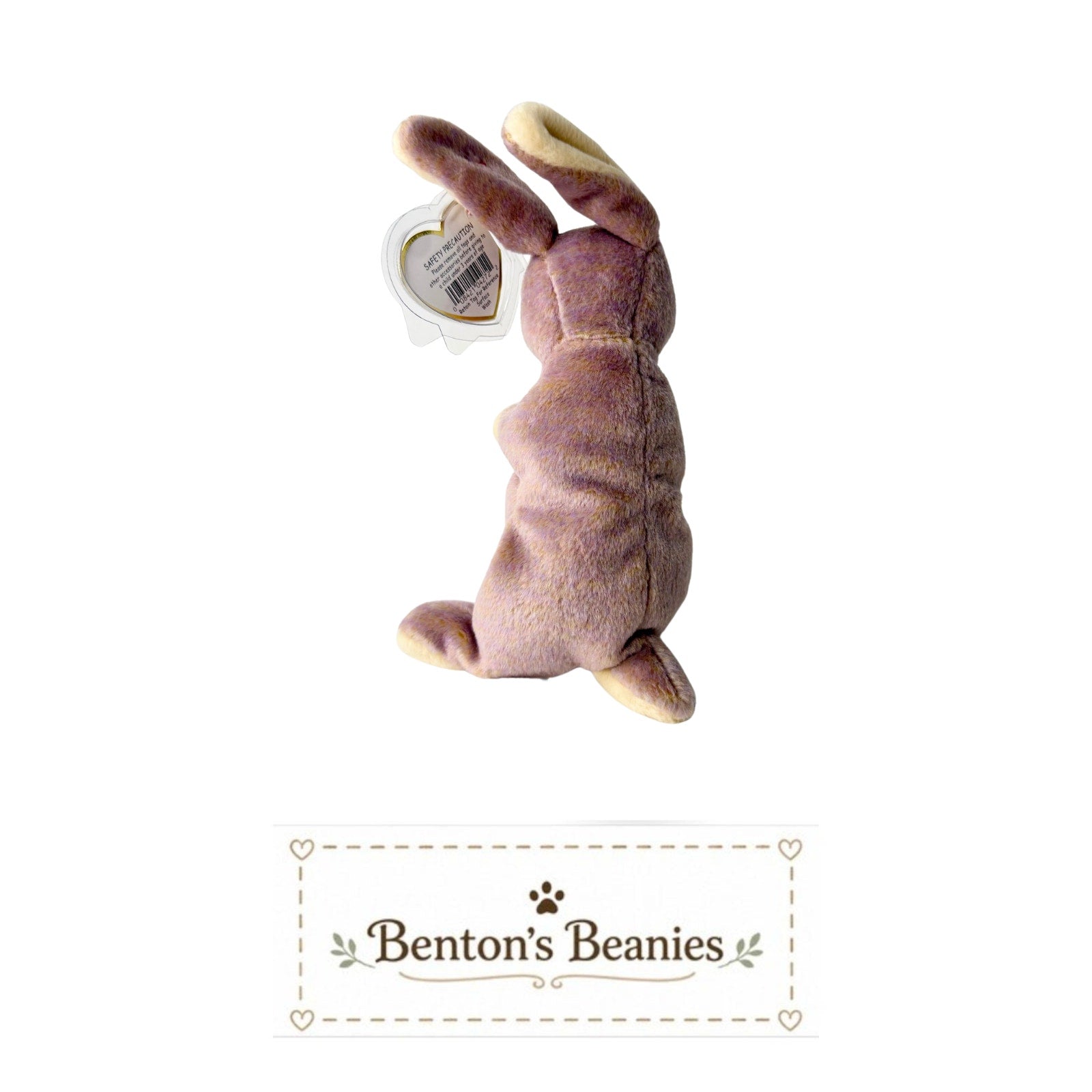 Springy the Rabbit TY Beanie Baby | Mint Heart & Tush Tag
