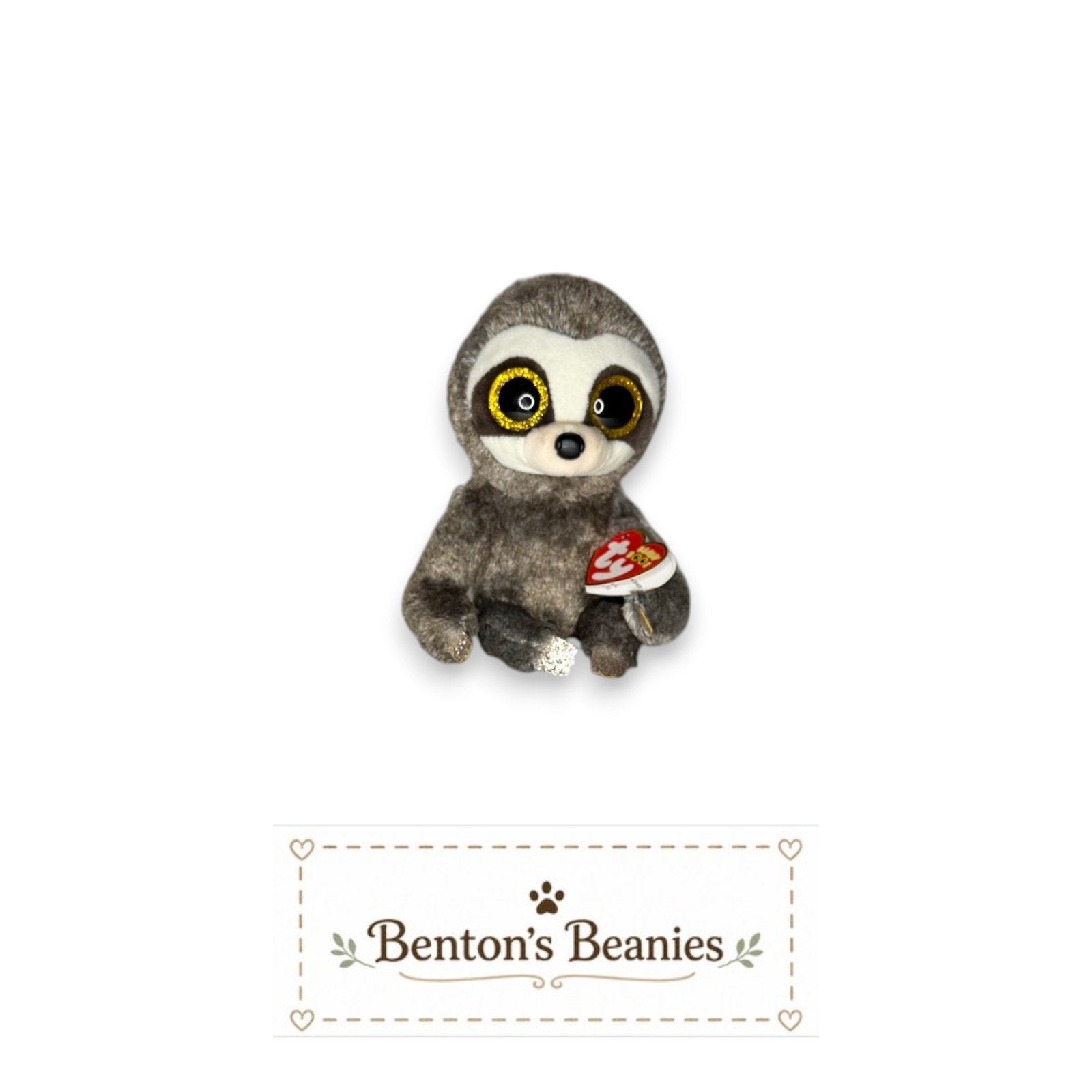 Dangler the Sloth TY Beanie Boo | Mint Heart Tags
