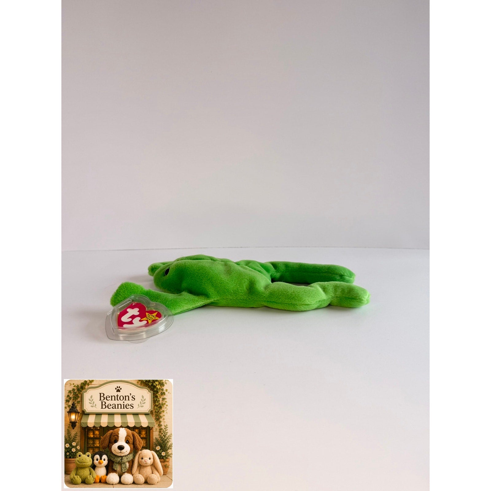 Legs the Frog TY Beanie Baby | Mint Heart & Tush Tag
