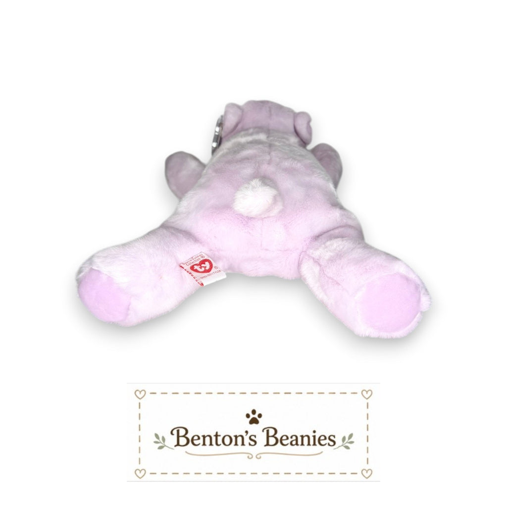 Happy the Hippo TY Beanie Buddies | Mint Heart & Tush Tags