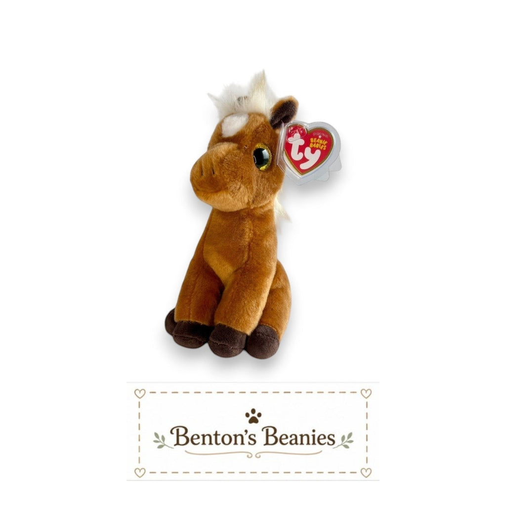 Morty the Horse TY Beanie Baby | Mint Heart & Tush Tafg