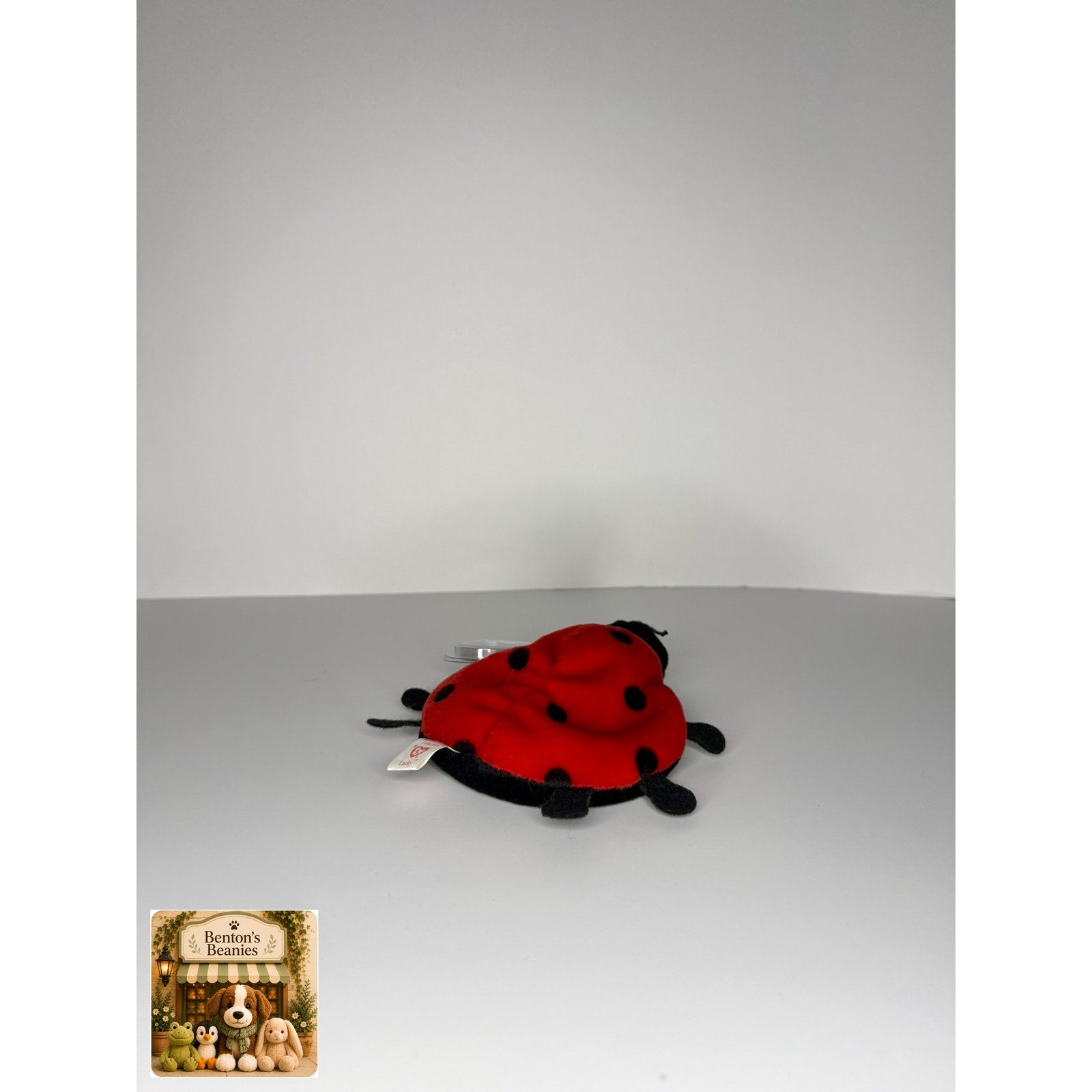 Lucky the Ladybug TY Beanie Baby | Mint Heart & Tush Tag