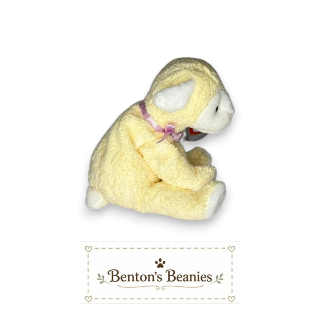 Fleecie the Lamb TY Beanie Baby | Mint Heart & Tush Tags