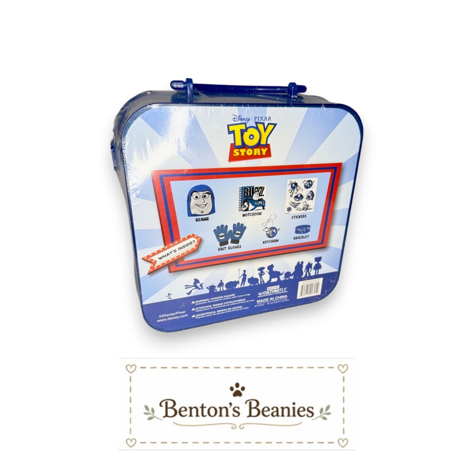 Disney Pixar Toy Story Buzz Lightyear Lunch Box | Blue Glitter