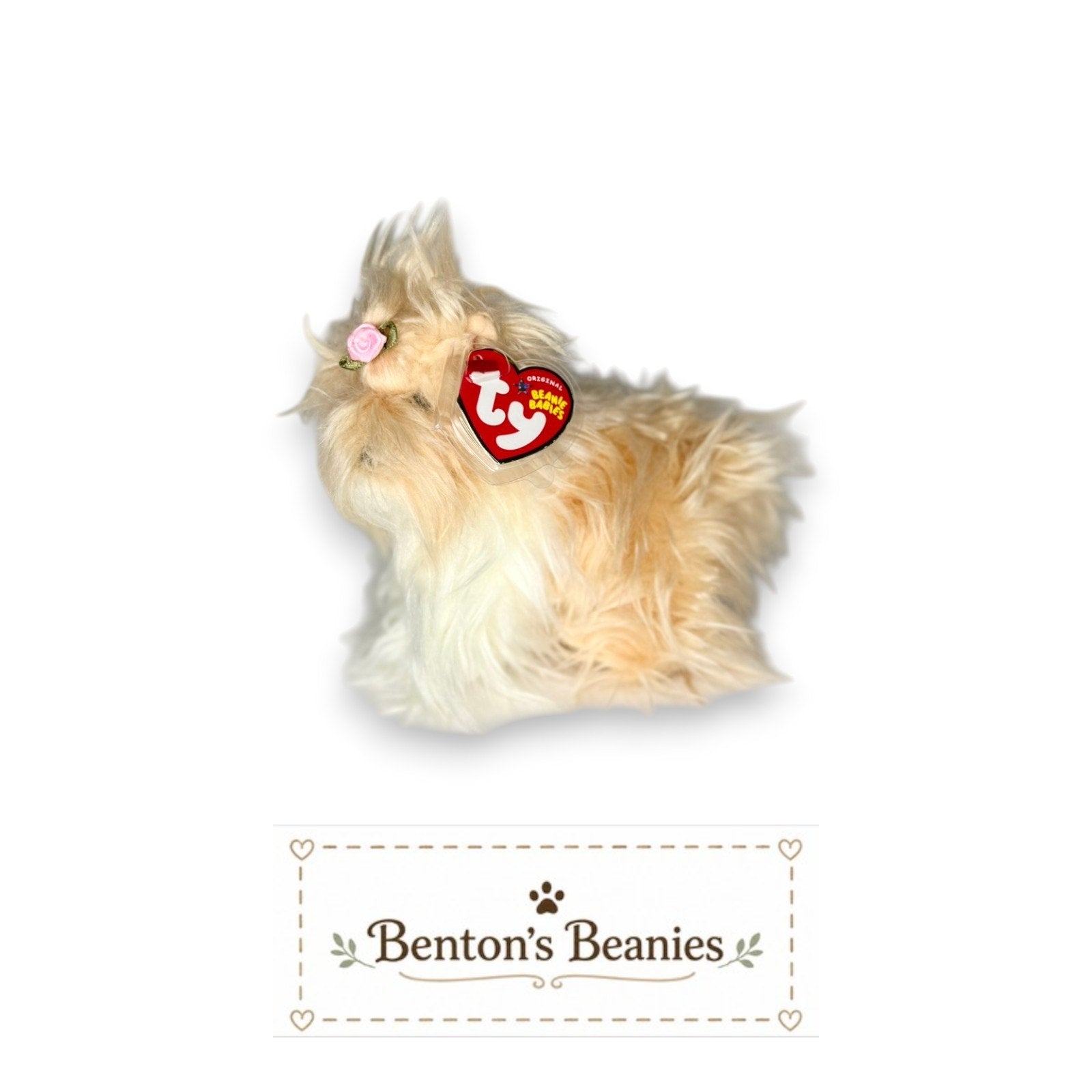 Tibby the Dog TY Beanie Baby | Mint Heart & Tush Tag
