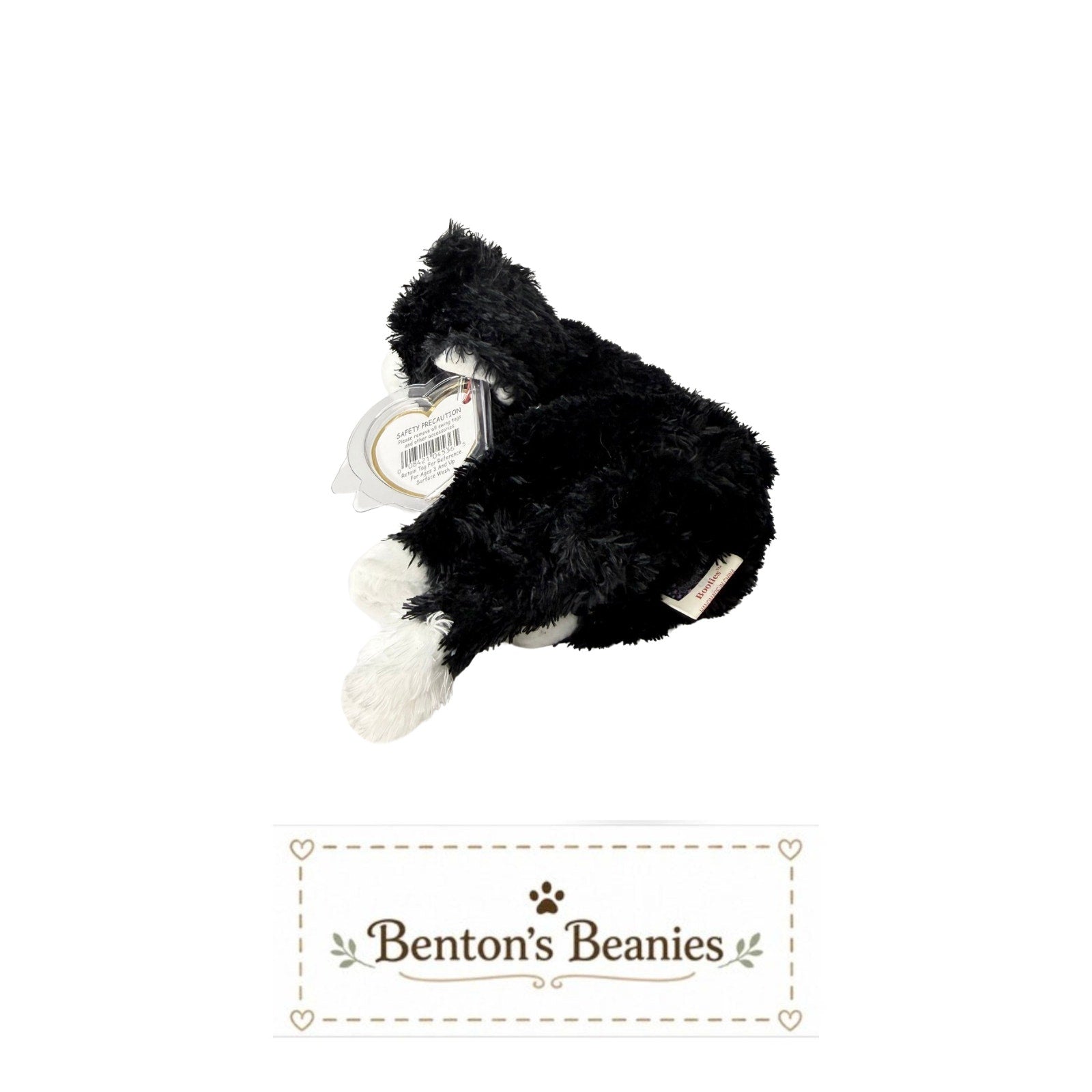 Booties the Cat TY Beanie Baby | Mint Heart & Tush Tag