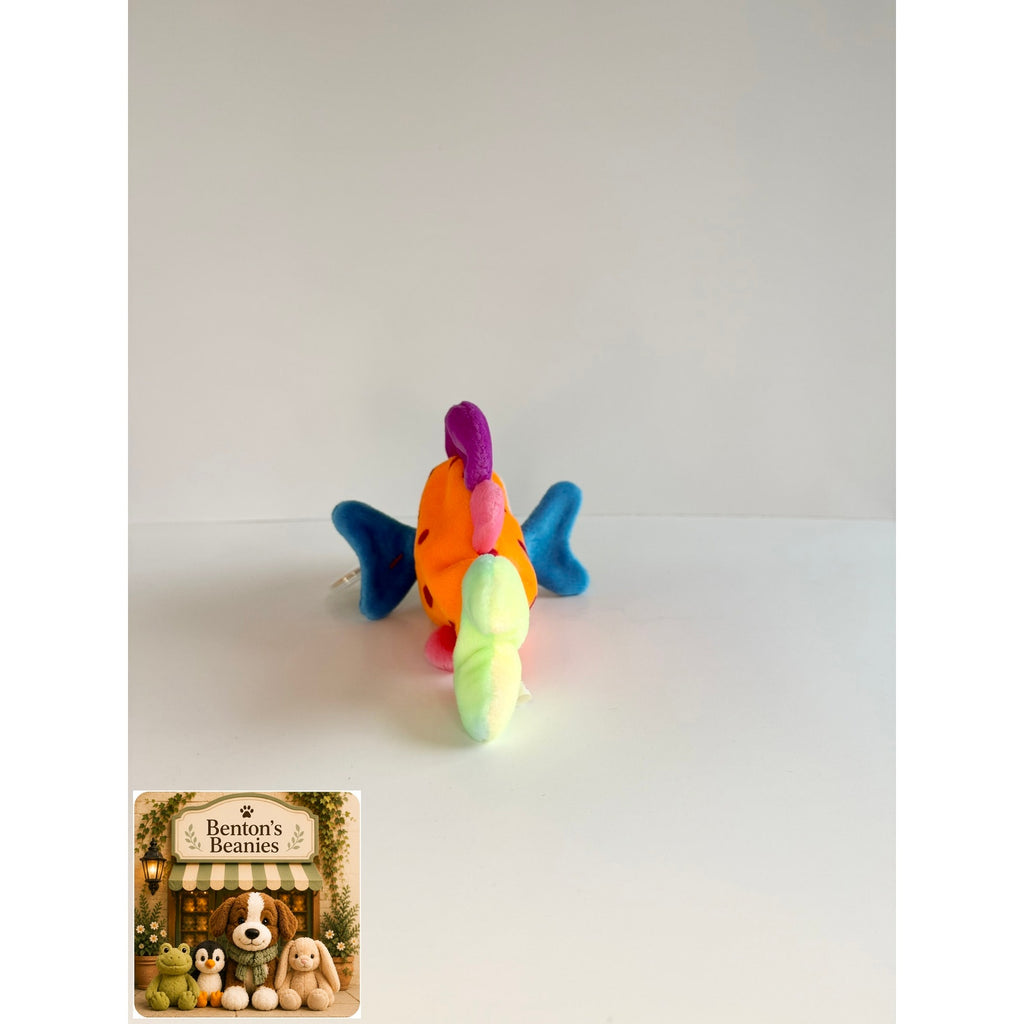 Lips the Fish TY Beanie Baby | Mint Heart & Tush Tag