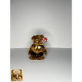 Champion the Bear TY Beanie Baby | Mint Heart & Tush Tag