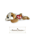 Wrinkles the Dog TY Beanie Baby | Mint Heart & Tush Tag
