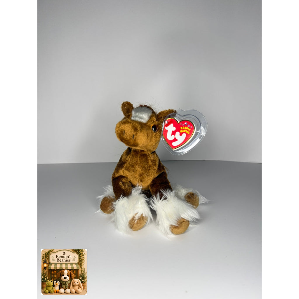 Hoofer the Horse TY Beanie Baby | Mint Heart & Tush Tag
