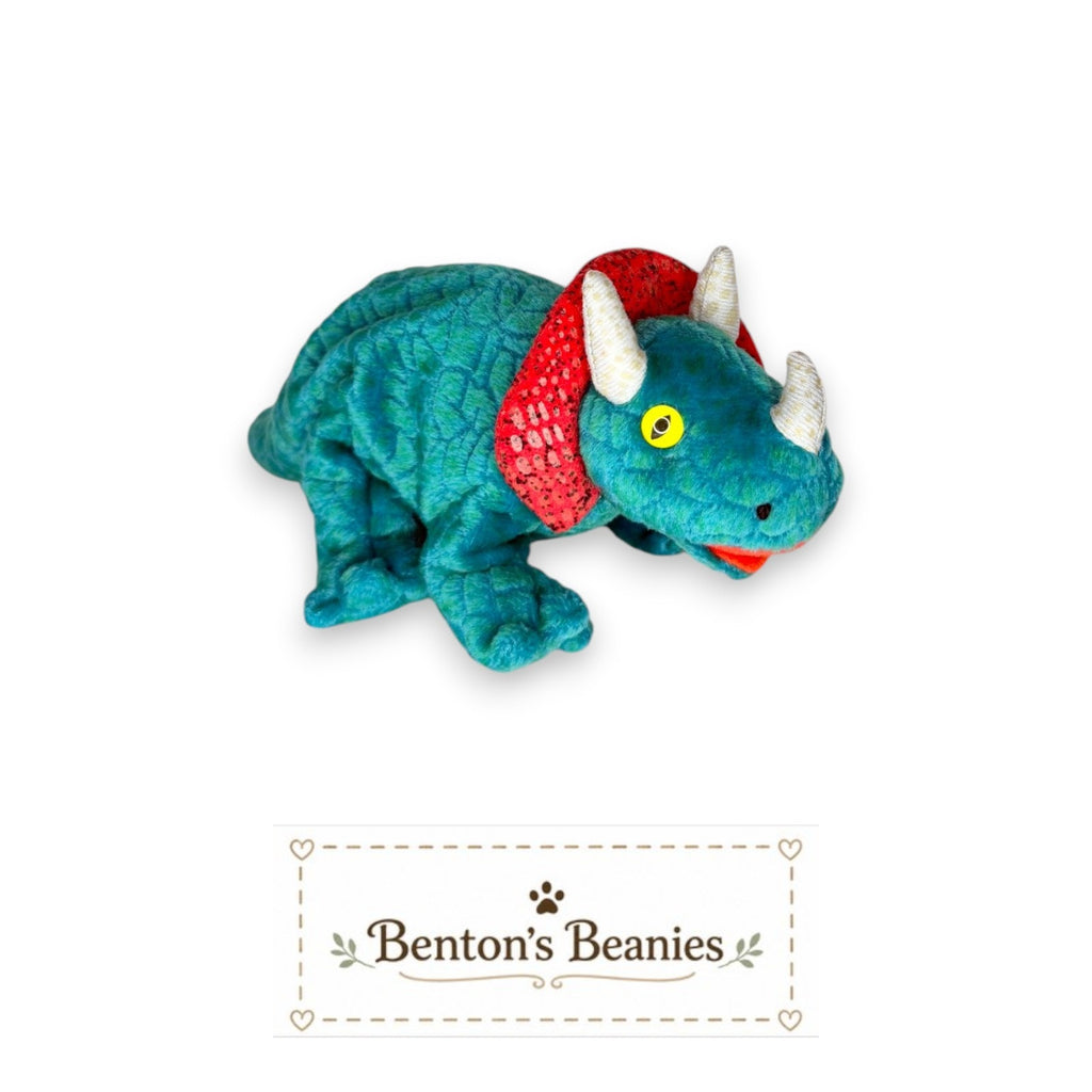 Hornsly the Dinosaur TY Beanie Baby | Mint Heart & Tush Tag