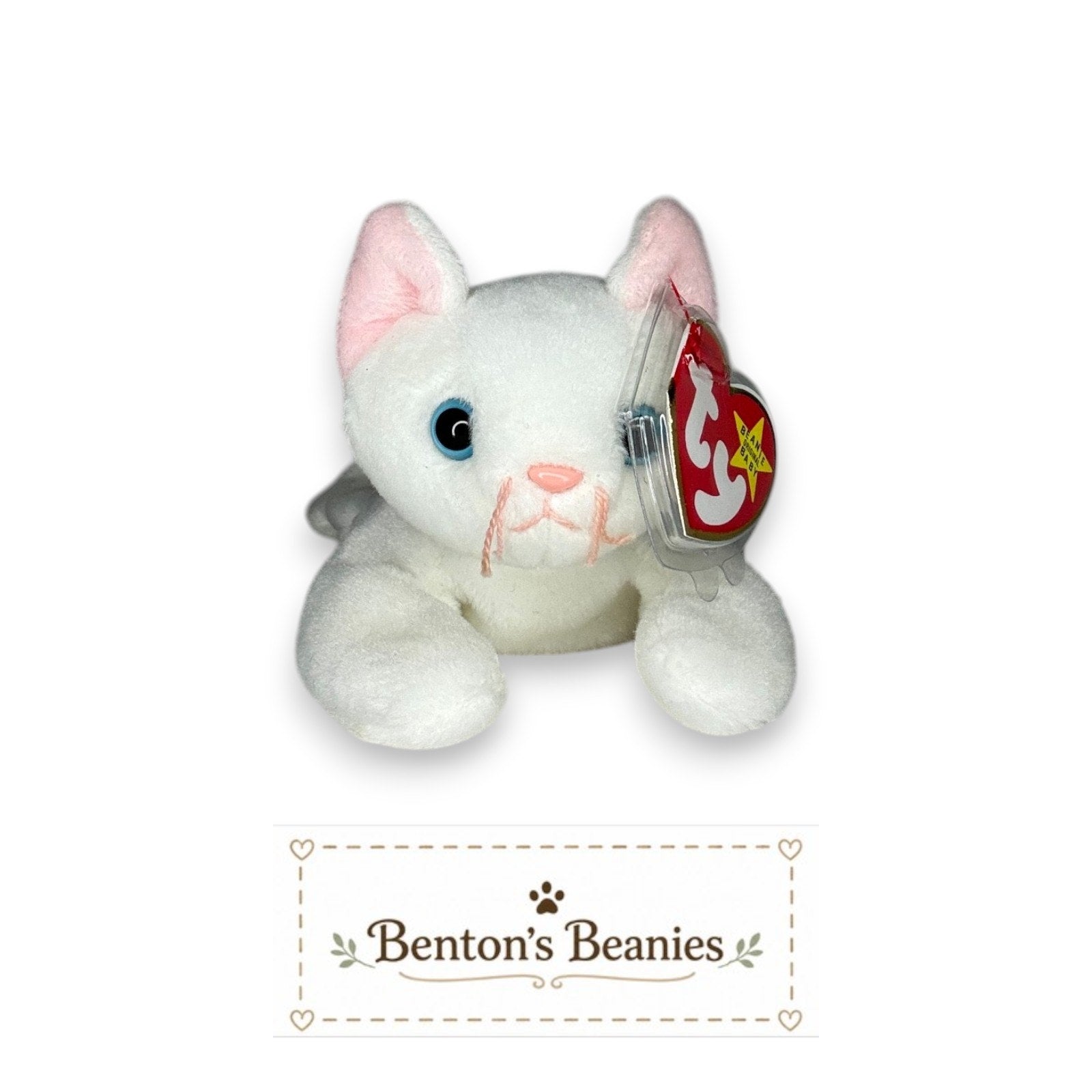 Flip the Cat TY Beanie Baby | Mint Heart & Tush Tag