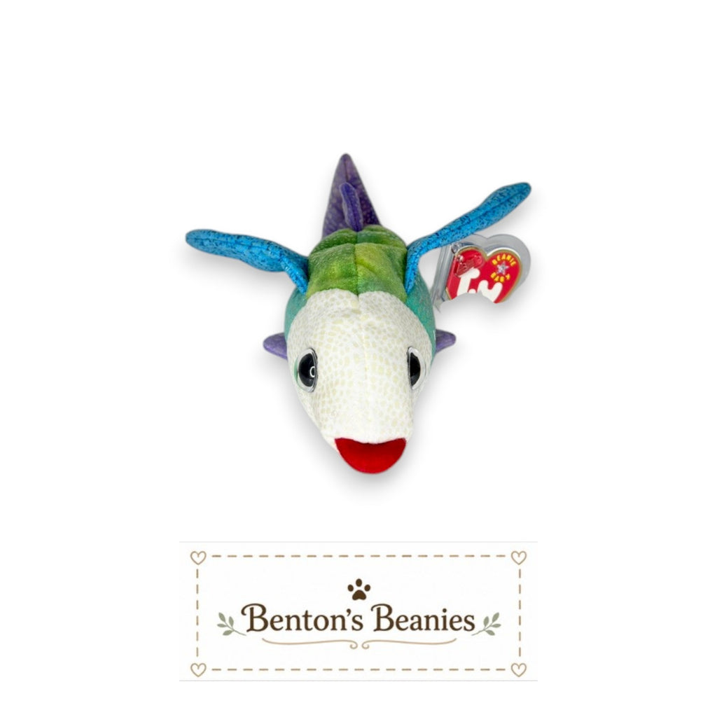 Propeller the Fish TY Beanie Baby | Mint Heart & Tush Tag