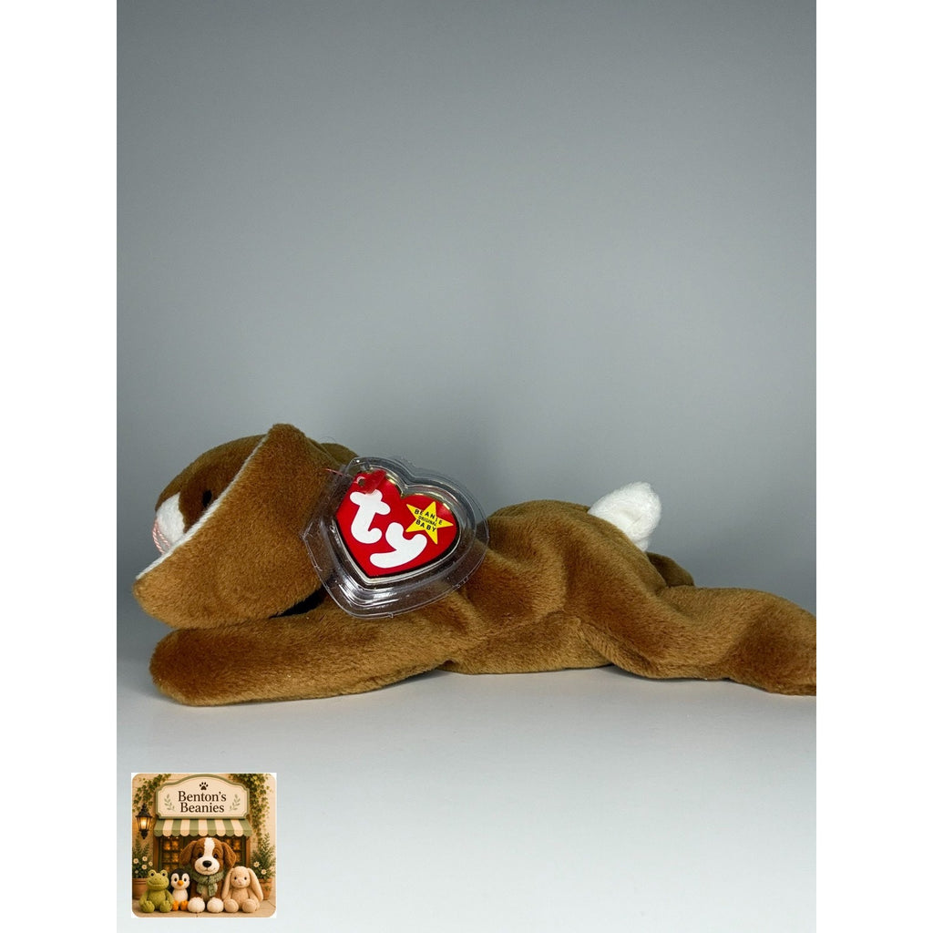 Ears the Rabbit TY Beanie Baby | Mint Heart & Tush Tag