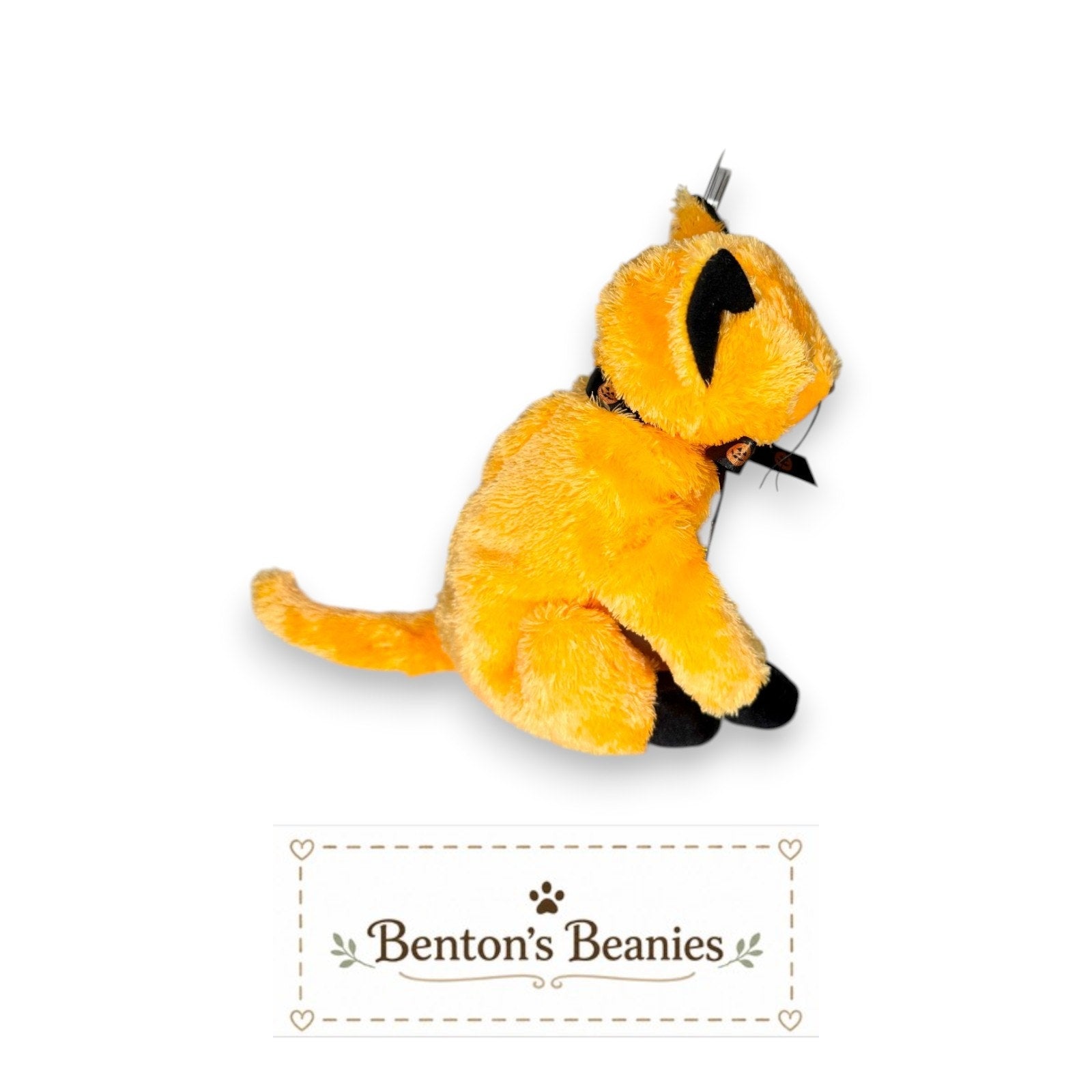 Scared-e the Cat TY Beanie Baby | Mint Heart Tag