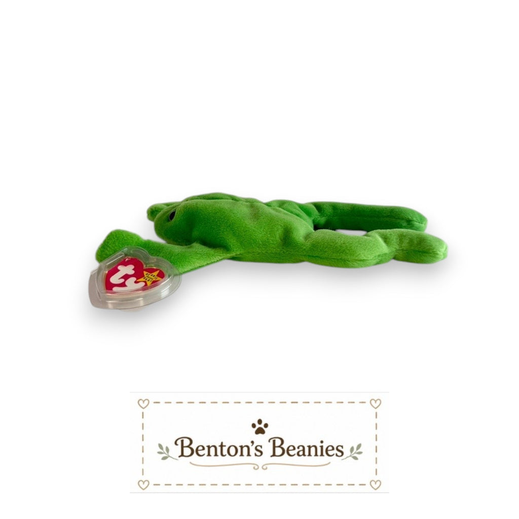 Legs the Frog TY Beanie Baby | Mint Heart & Tush Tag