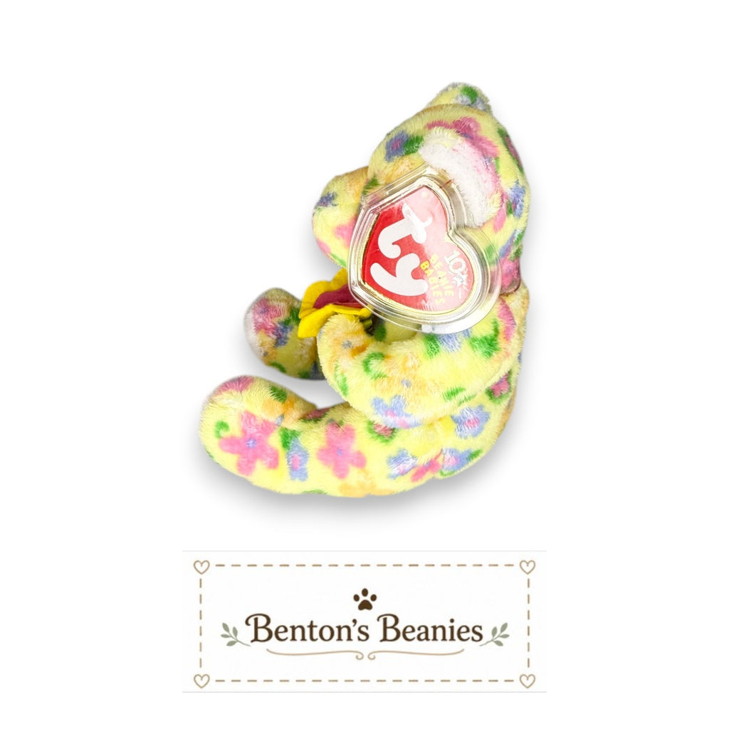 Bloom the Bear TY Beanie Baby | Mint Heart & Tush Tag