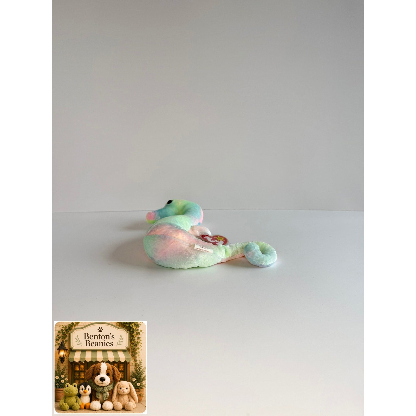 Goochy the Jellyfish TY Beanie Baby | Mint Heart & Tush Tag