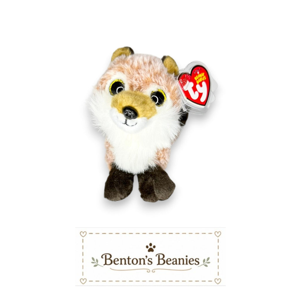 Fredrick the Fox TY Beanie Baby | Mint Heart & Tush Tag
