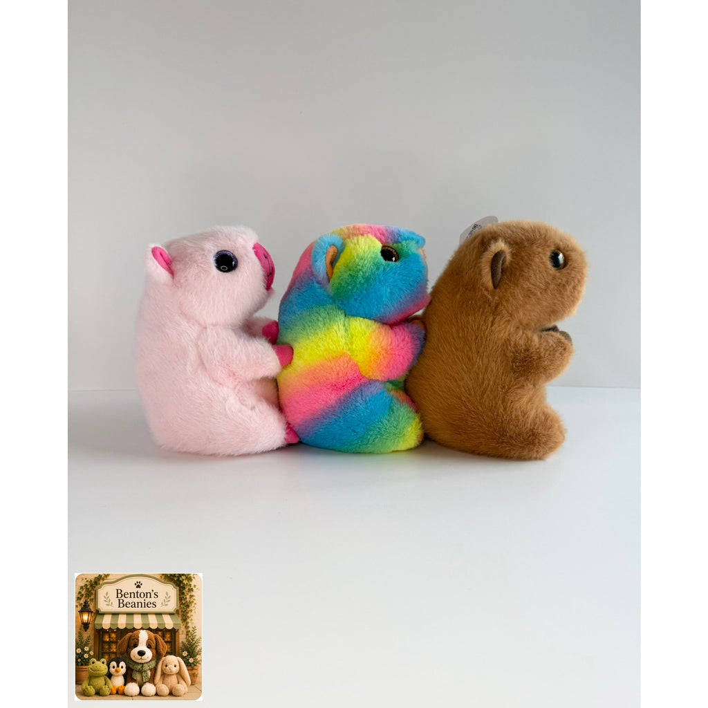 Petal, Savanna, & Mocha the Capybaras | TY Beanie Babies NEW
