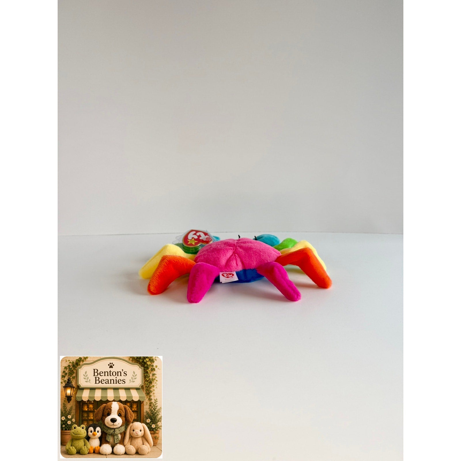 Scuttle the Crab TY Beanie Baby | Mint Heart & Tush Tag