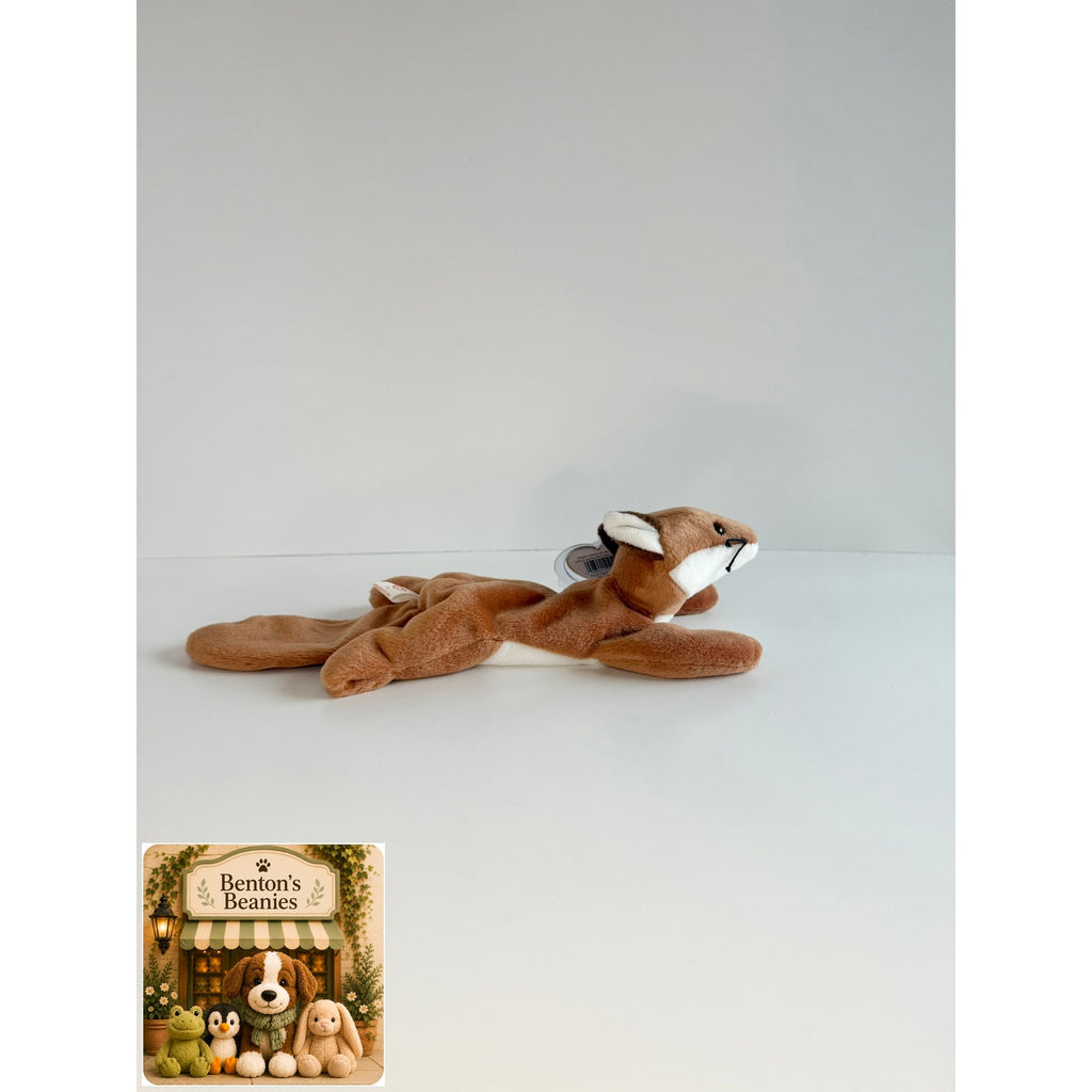 Sly the Fox TY Beanie Baby | Mint Heart & Tush Tag