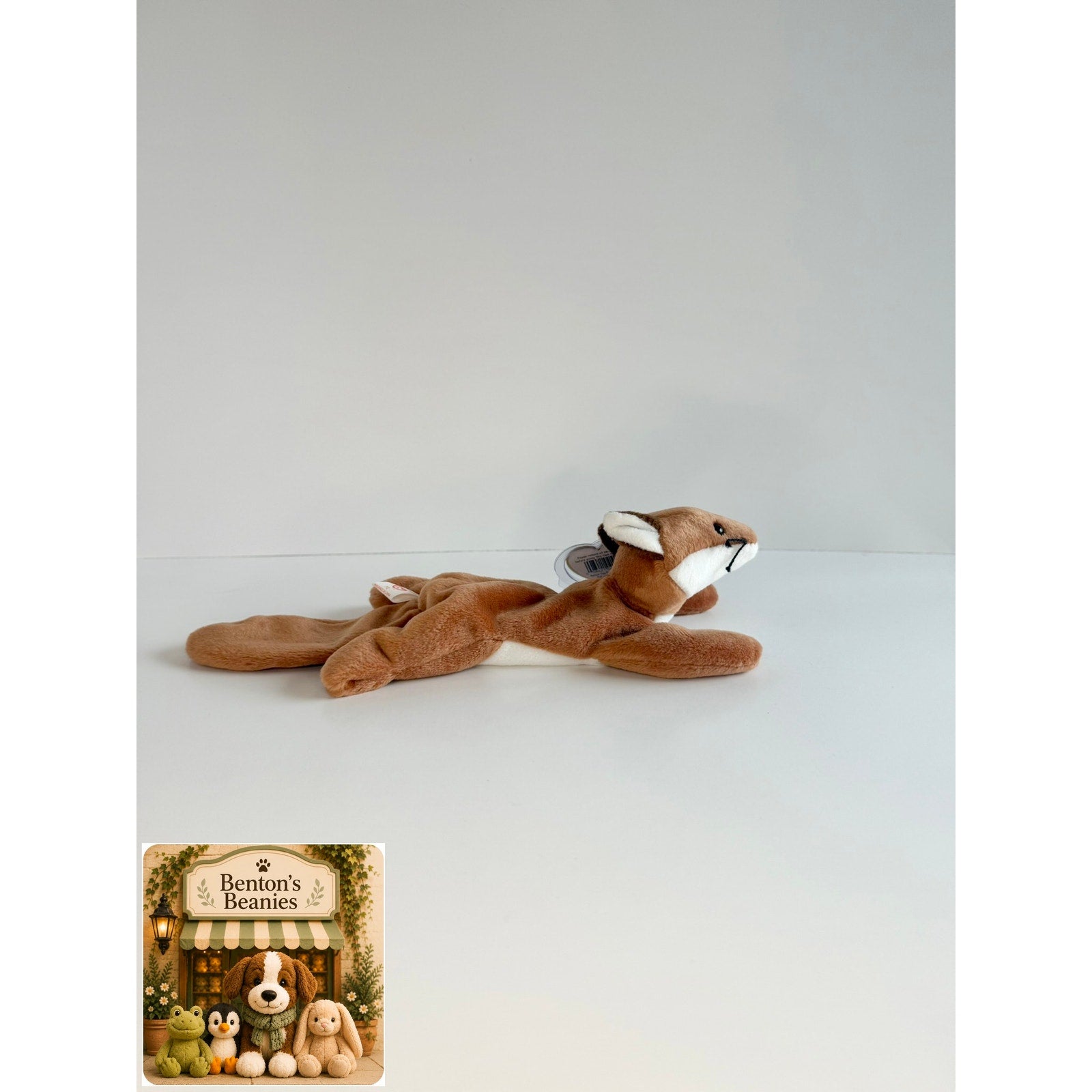 Sly the Fox TY Beanie Baby | Mint Heart & Tush Tag