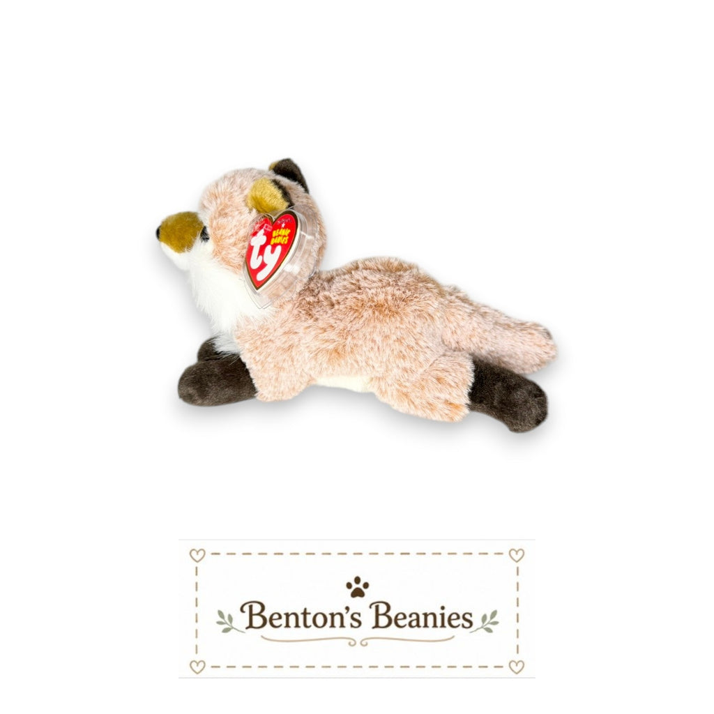 Fredrick the Fox TY Beanie Baby | Mint Heart & Tush Tag