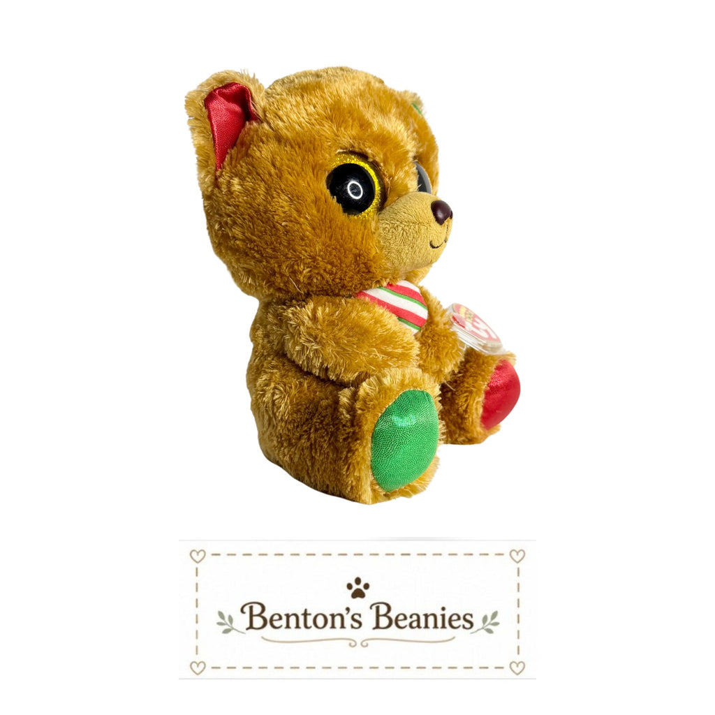 Bella the Holiday Bear TY Large Beanie Boo | Mint Heart Tags