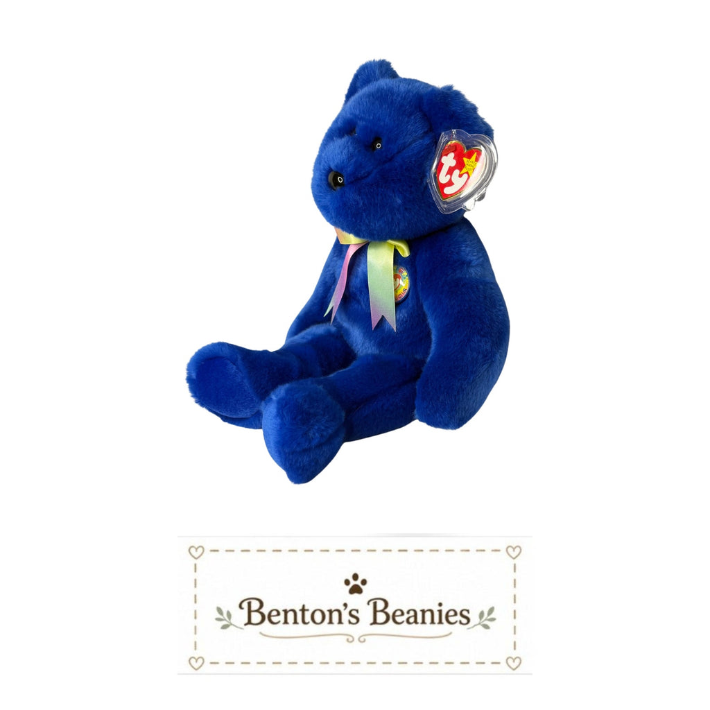 Clubby Bear TY Beanie Buddies | Mint Heart & Tush Tags