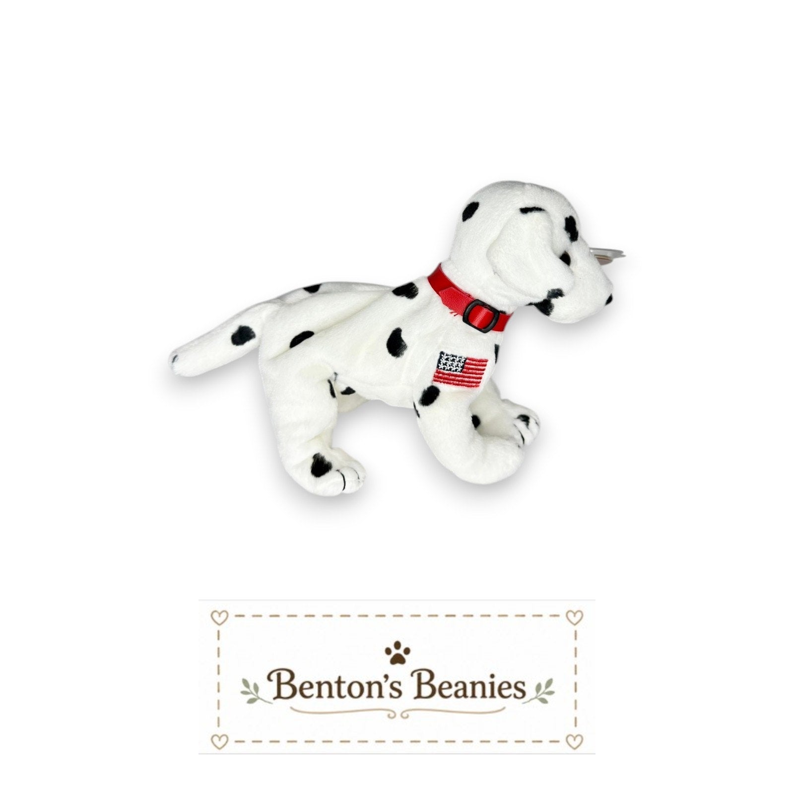 Rescue the Dalmatian TY Beanie Baby | Mint Heart & Tush Tags