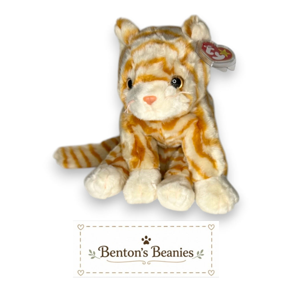 Amber the Cat TY Beanie Buddies | Mint Heart & Tush Tags