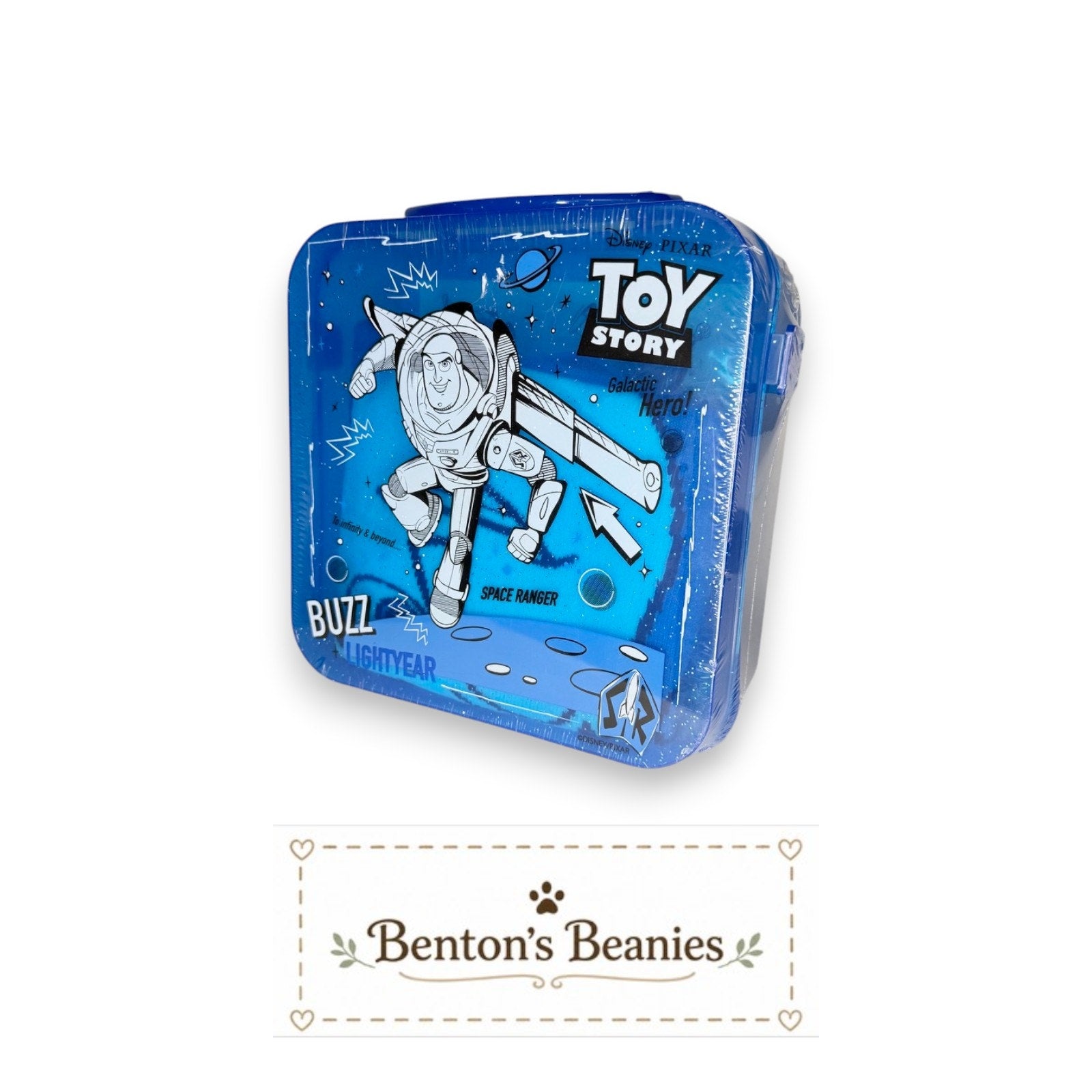 Disney Pixar Toy Story Buzz Lightyear Lunch Box | Blue Glitter
