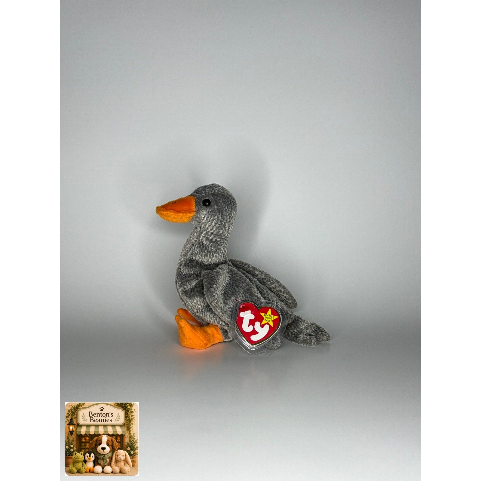 Honks the Goose TY Beanie Baby | Mint Heart & Tush Tag