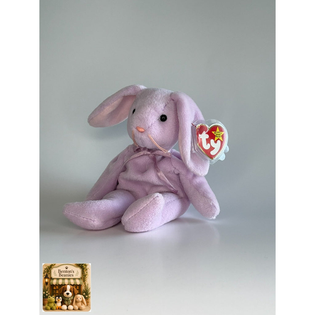 Floppity the Rabbit TY Beanie Baby | Mint Heart & Tush Tag