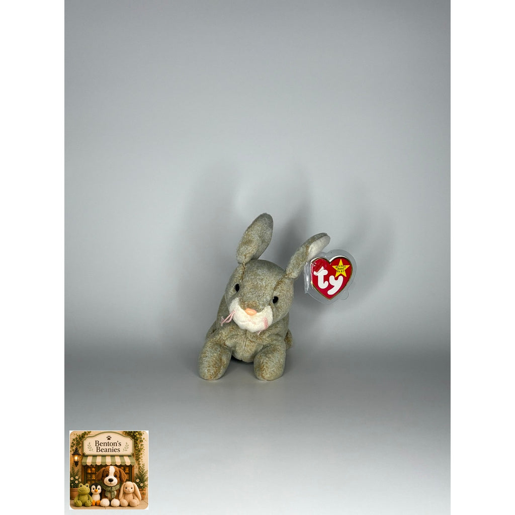 Nibbly the Rabbit TY Beanie Baby | Mint Heart & Tush Tag