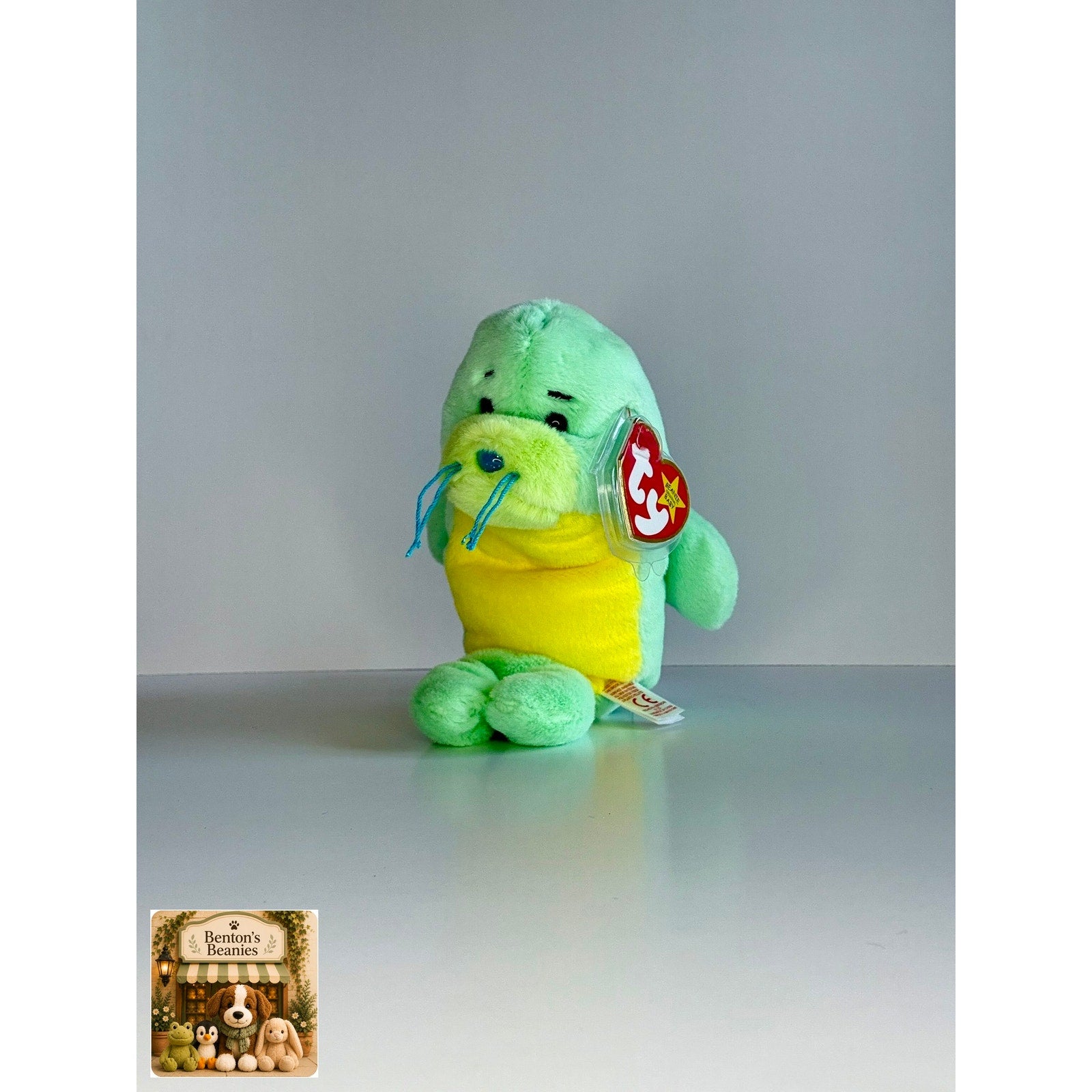 Stanley the Seal TY Beanie Baby | Mint Heart/Tush Tag NEW