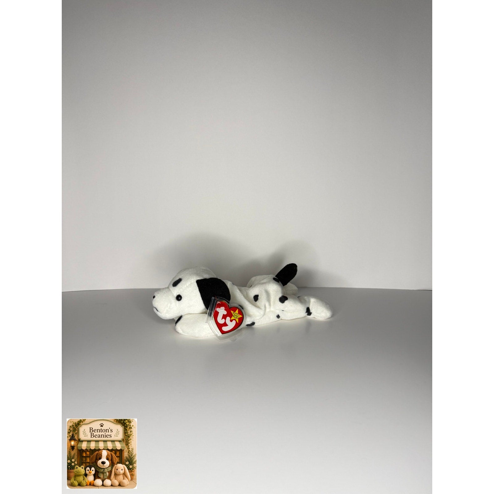 Dotty the Dalmation TY Beanie Baby | Mint Heart & Tush Tag