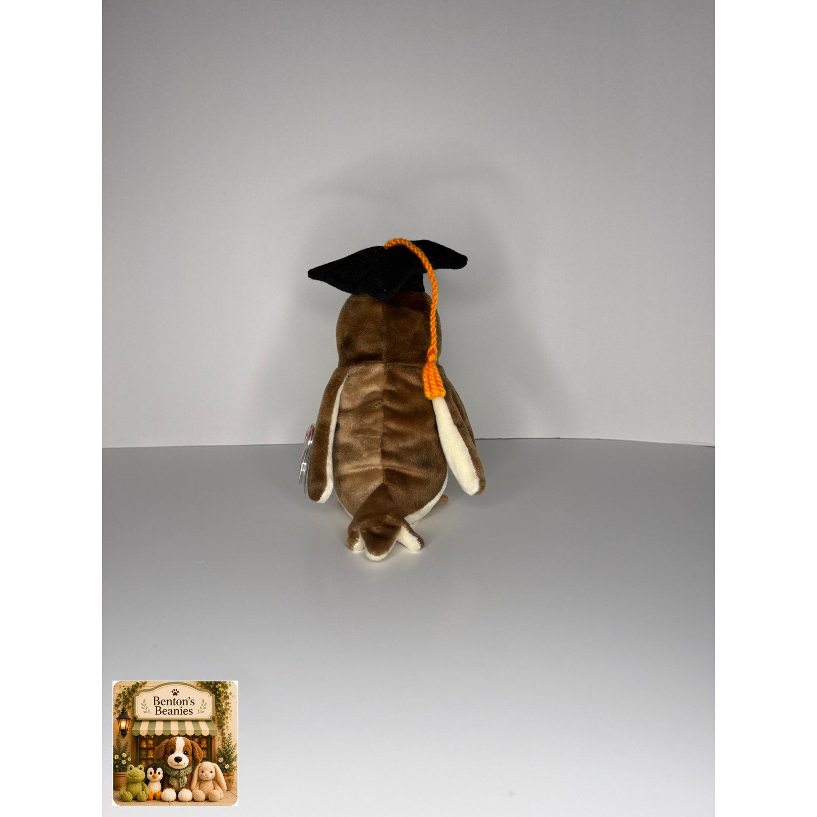 Wise the Owl TY Beanie Baby | Mint Heart & Tush Tags