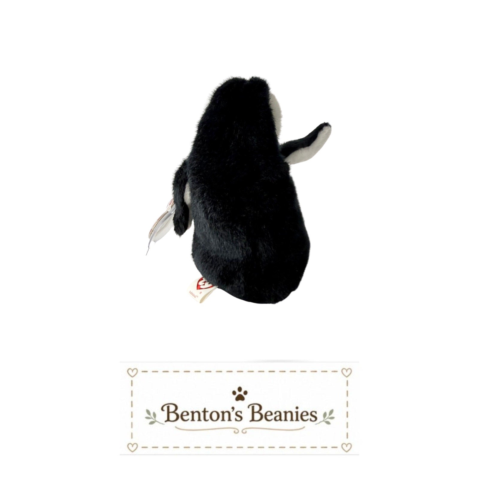 Admiral the Penguin TY Beanie Baby | Mint Heart & Tush Tag